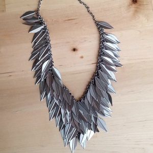 Awesome feather bib necklace